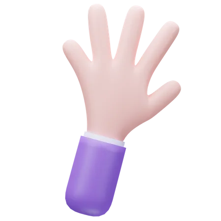 Hand 3 D Illustration 3D Icon