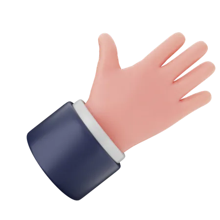 Five Finger Hand Gestures  3D Icon