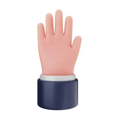 Five Finger Hand Gestures  3D Icon