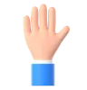 Five Fingers Hand Gesture