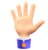 Five Hand Gesture