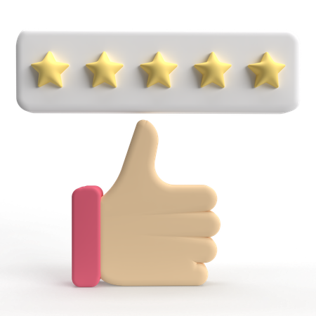 Five Star  3D Icon