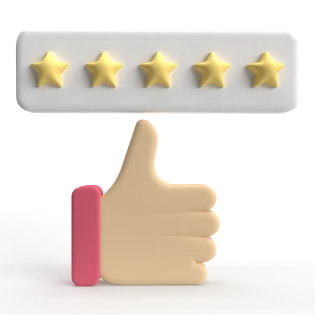 Five Star  3D Icon