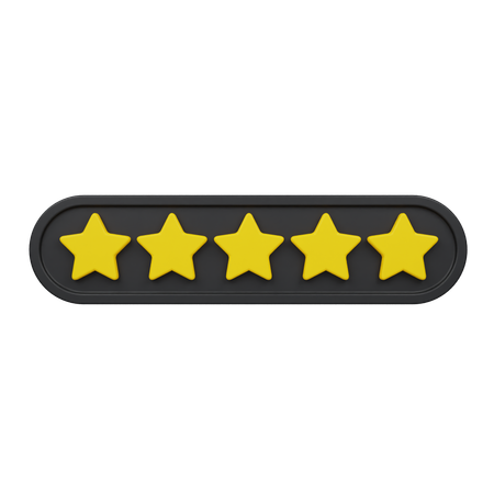 Five Star  3D Icon