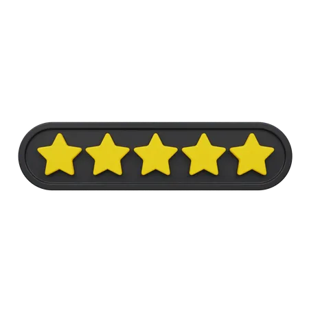 Five Star  3D Icon