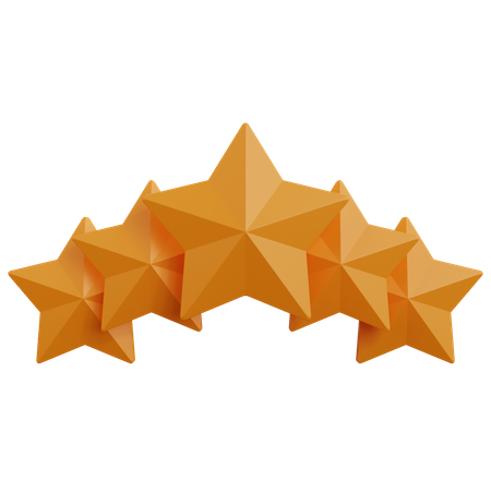 Five Star  3D Icon