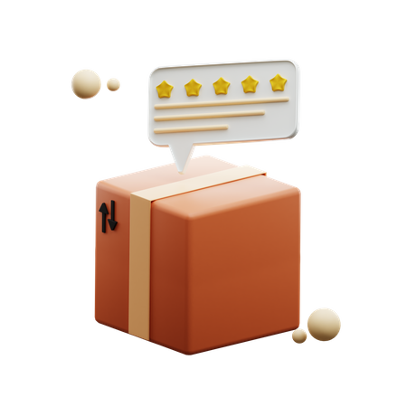 Five Star Delivery Rating  3D Icon