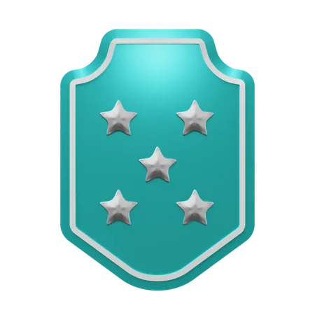 Five Star Emblem  3D Icon