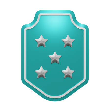 Five Star Emblem  3D Icon