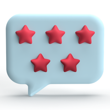 Five Star Message  3D Icon