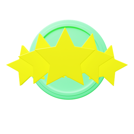Five Star Rating 3D Icon