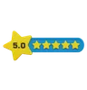Five Star Rating Label