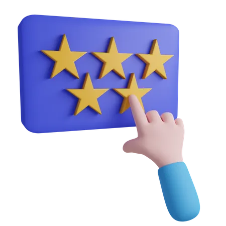 Five Star Review  3D Icon