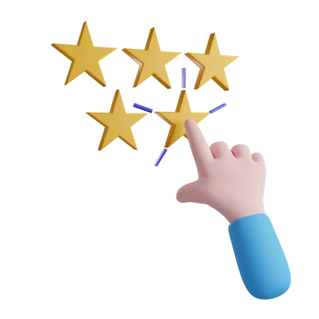 Five Star Review  3D Icon