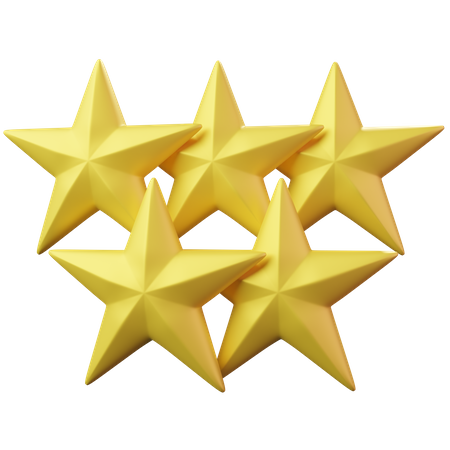 Five Stars  3D Emoji