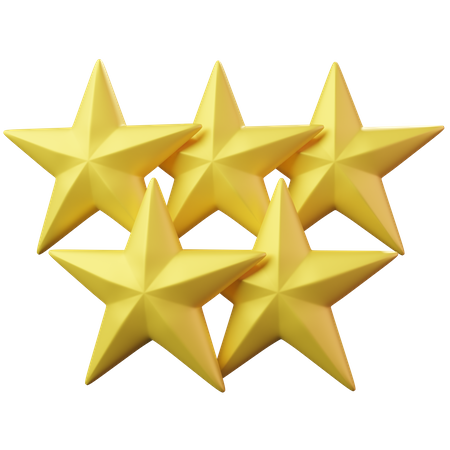 Five Stars  3D Emoji