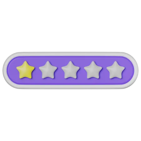 Five Stars Rating  3D Icon