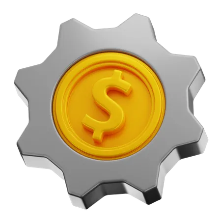 Réglage du dollar  3D Icon