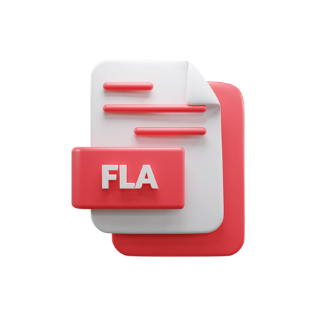 Fla File  3D Icon