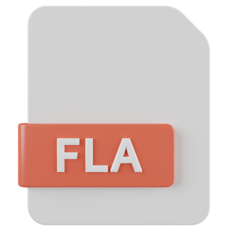 FLA File 3D Icon