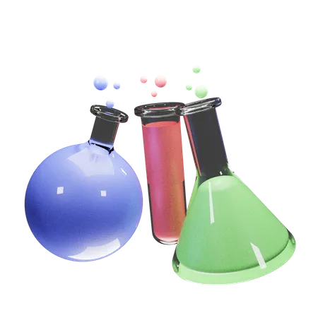 Flacon chimique  3D Illustration