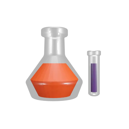 Flacon chimique  3D Illustration