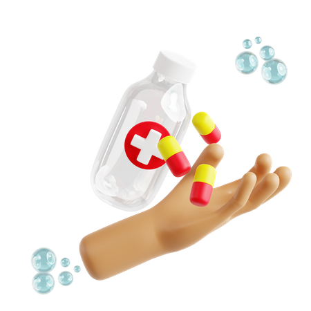 Flacon de médicament  3D Icon