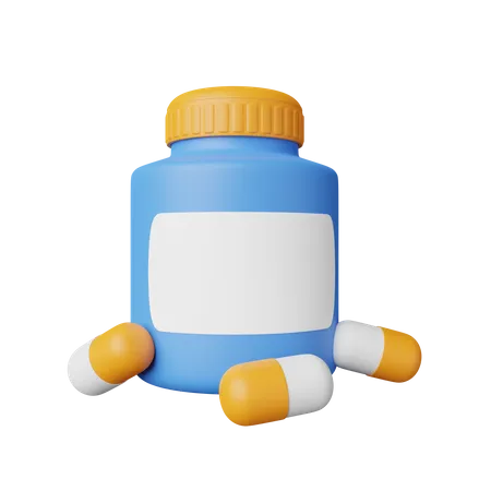 Flacon de médicament  3D Icon