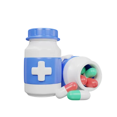 Flacon de médicament  3D Icon