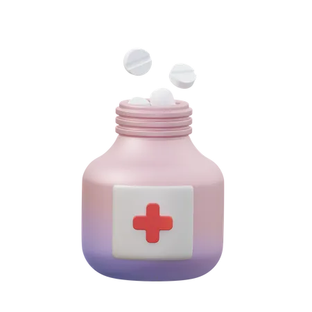 Flacon de médicament  3D Icon