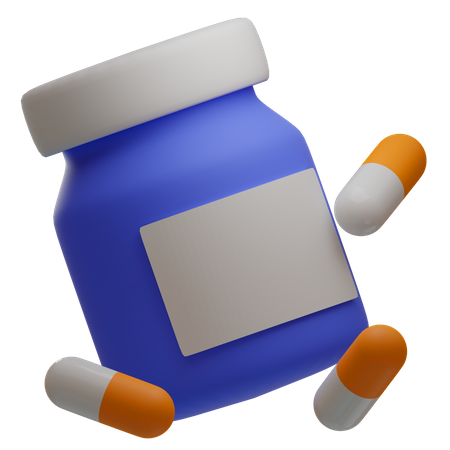 Flacon de médicament  3D Icon