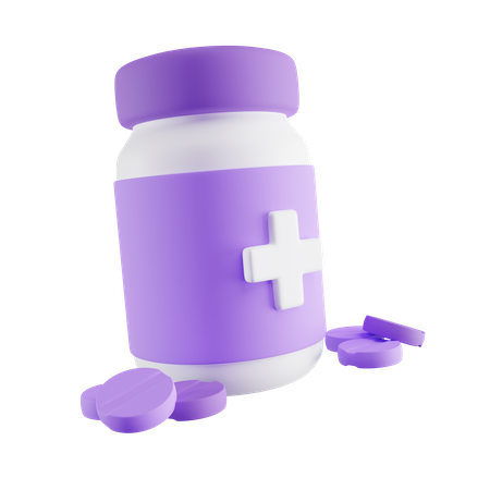 Flacon de médicament  3D Icon