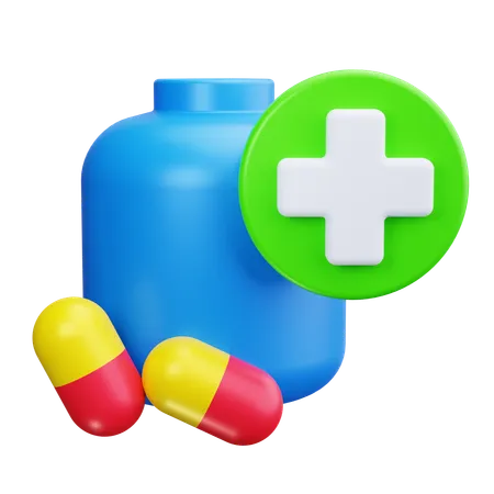 Flacon de médicament  3D Icon