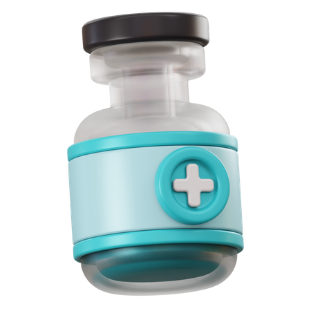 Bouteille de vaccin  3D Icon