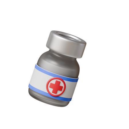 Bouteille de vaccin  3D Icon