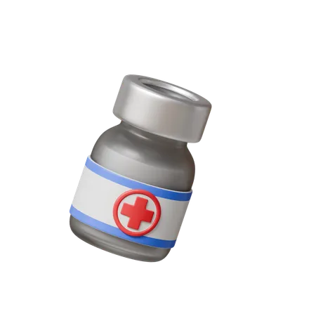 Bouteille de vaccin  3D Icon