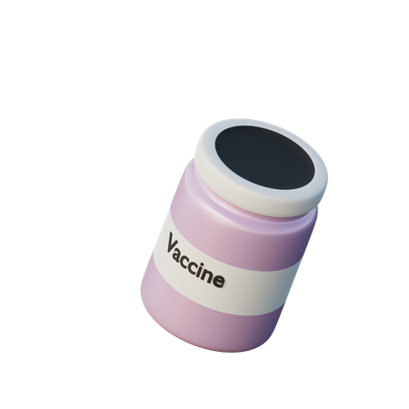 Bouteille de vaccin  3D Illustration