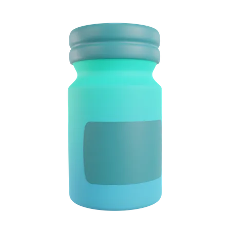 Bouteille de vaccin  3D Illustration