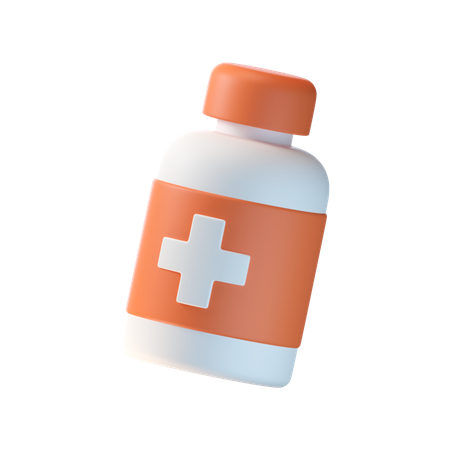 Bouteille de vaccin  3D Icon