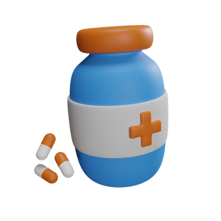 Flacons de médicaments  3D Icon