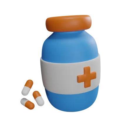 Flacons de médicaments  3D Icon