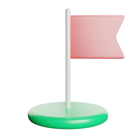 Flag Mark Location 3D Icon