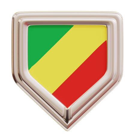 Flag Congo  3D Icon