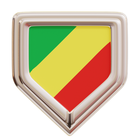 Flag Congo  3D Icon