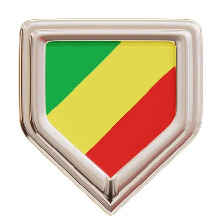 Flag Congo  3D Icon