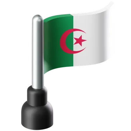 Flag of Algeria  3D Icon