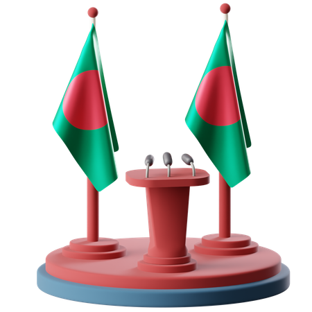 Flag Of Bangladesh  3D Icon