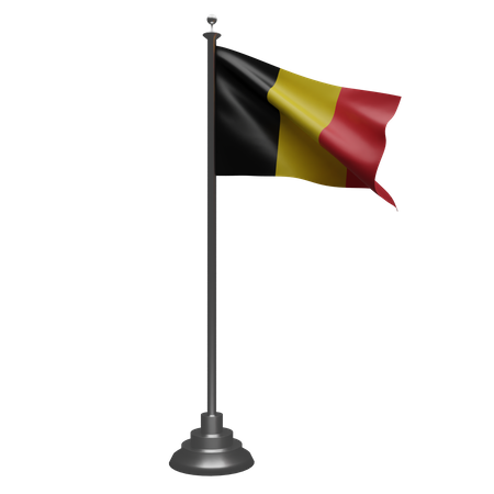 Flag of Belgium  3D Icon