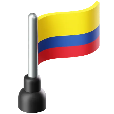 Flag of Colombia  3D Icon