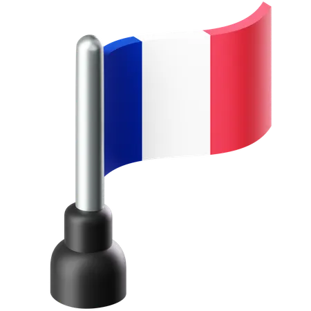 Flag of France  3D Icon